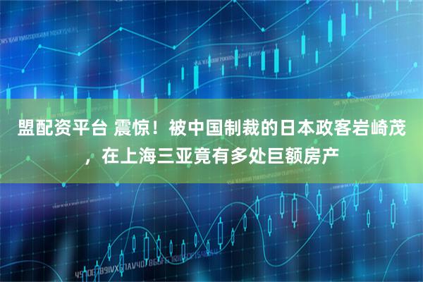 盟配资平台 震惊！被中国制裁的日本政客岩崎茂，在上海三亚竟有多处巨额房产