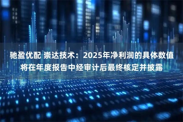 驰盈优配 崇达技术：2025年净利润的具体数值将在年度报告中经审计后最终核定并披露